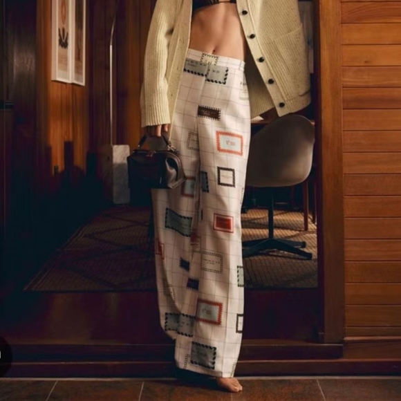 Oroton Label Print Pyjama Pants